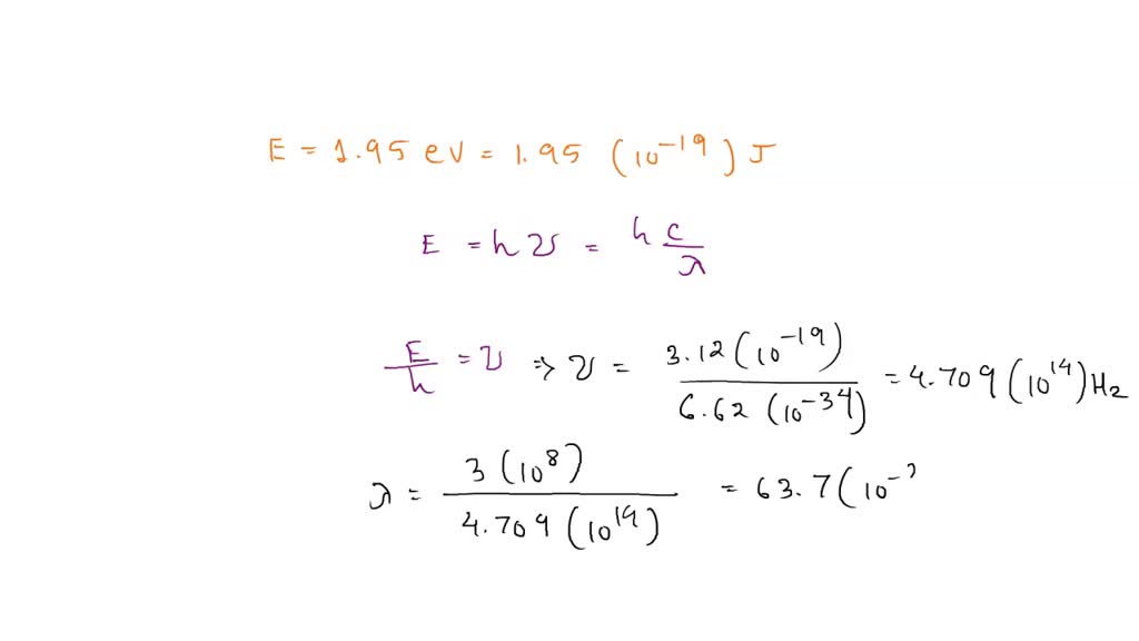 SOLVED: An atom in an excited state 1.95eV above the ground state ...
