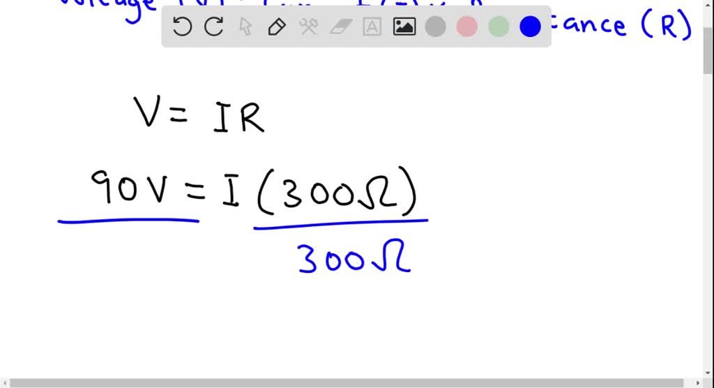 SOLVED a resistance of 30ohms is placed across a 90 volt battery. What
