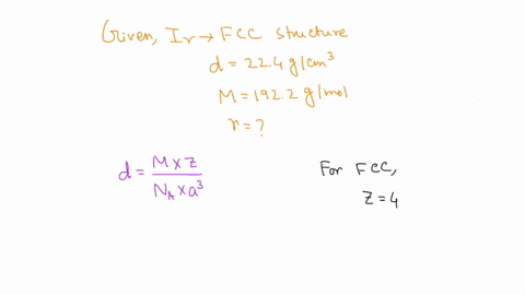 5-calculate-the-radius-of-an-iridium-atom-given-that-has-an-fcc-crystal-structure_-density-of-224-glcm3_-and-an-atomic-weight-of-1922-glmol-6-a-hypothetical-metal-has-the-simple-cubic-crysta-73642