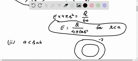 a-conducting-spherical-shell-with-inner-radius-a-and-outer-radius-b-has-a-positive-point-charge-q-2-73668
