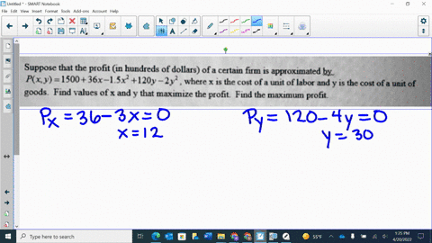 suppose-that-the-profit-in-hundreds-of-dollars-ofa-certain-firm-is-approximated-by-pxy-150036x-1512120y-2y-where-is-the-cost-of-4-unit-of-labor-and-i-the-cost-ofa-unit-of-goods-find-values-o-69956