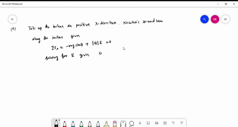 a-small-block-of-mass-m-and-charge-q-is-placed-on-an-insulated-frictionless-inclined-plane-of-angle-theta-as-in-figure-p2351-an-electric-field-is-applied-parallel-to-the-incline-a-find-an-expression-2
