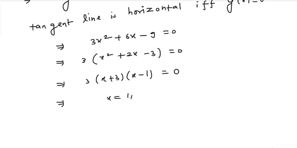 SOLVED Find The Points On The Curve Y X 3 3x 2 9x 2 Where The solved-find-the-points-on-the-curve-y-x-3-3x-2-9x-2-where-the
