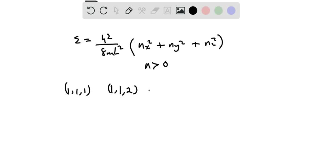 A cubical box of widths Lx = Ly = Lz = L contains eight electrons. What ...