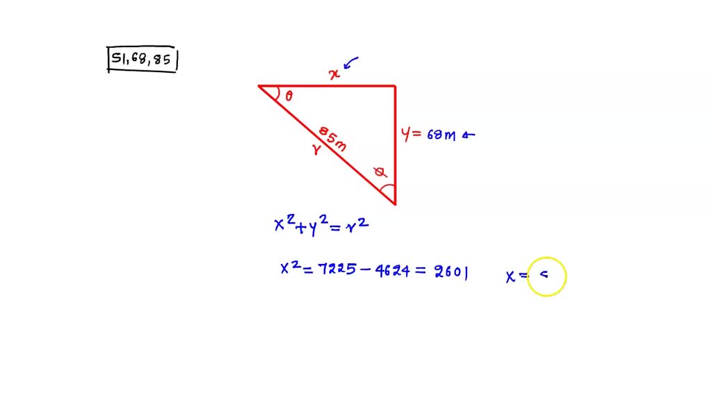 SOLVED: triangle shown in the figure below what are each of the ...