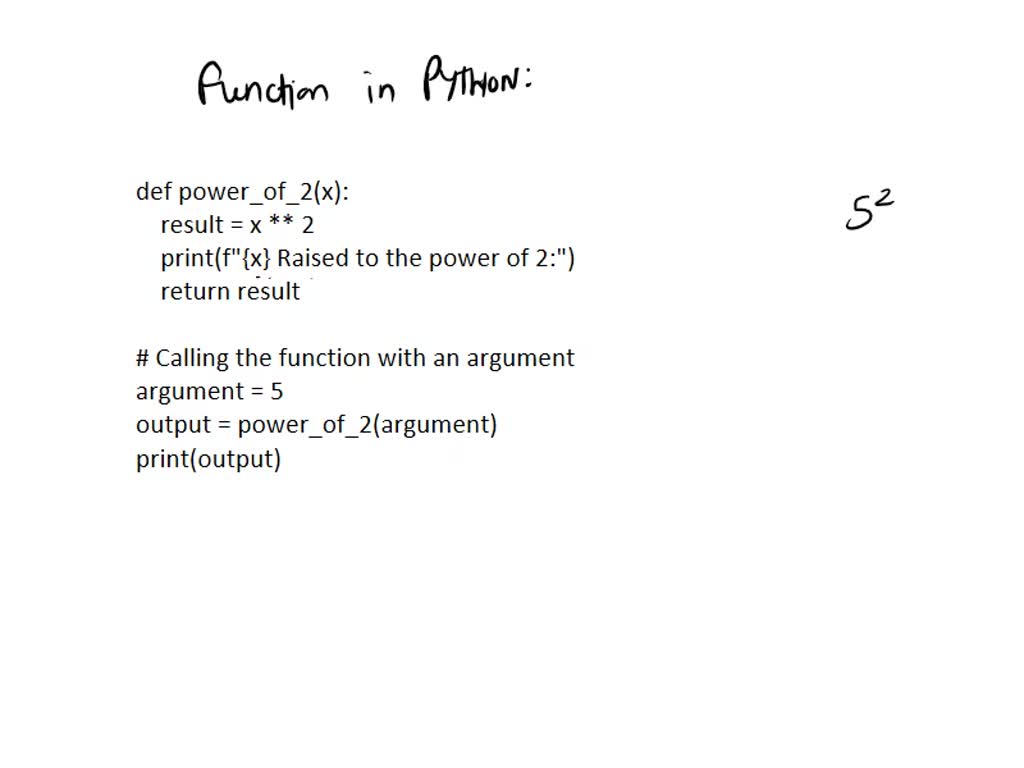 Define a function that states the value of the argument accompanied by ...
