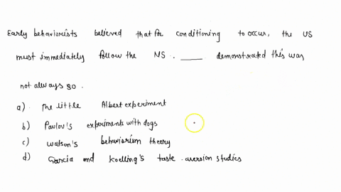 early-behaviorists-believed-that-for-conditioning-to-occur-the-unconditioned-stimulus-us-must-immedi-93125