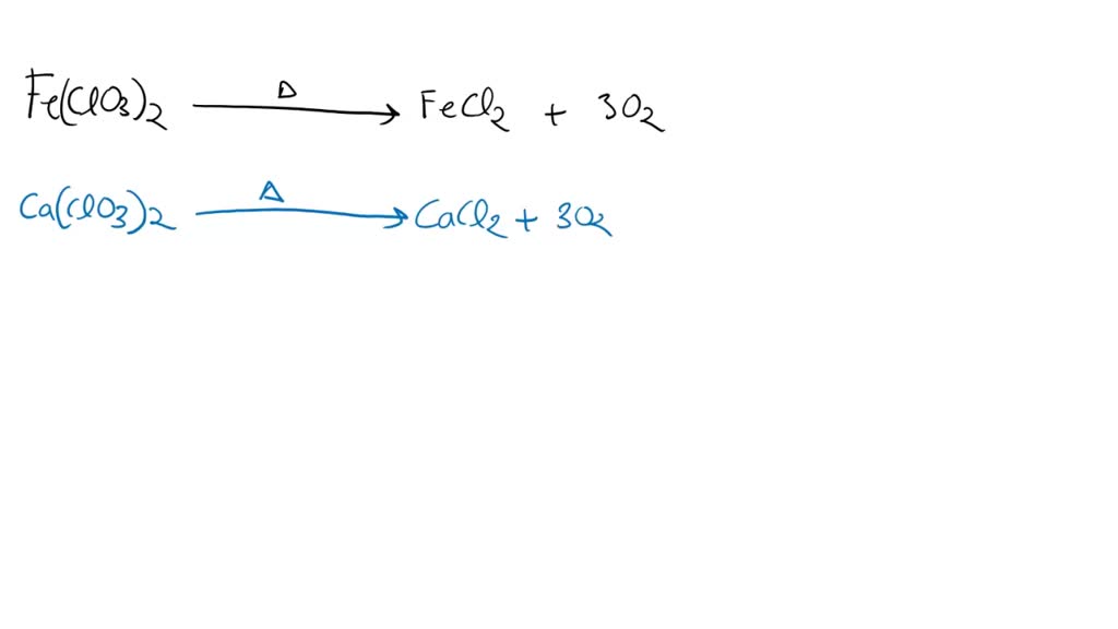SOLVED of Potassium Chlorate Name Section Date Score
