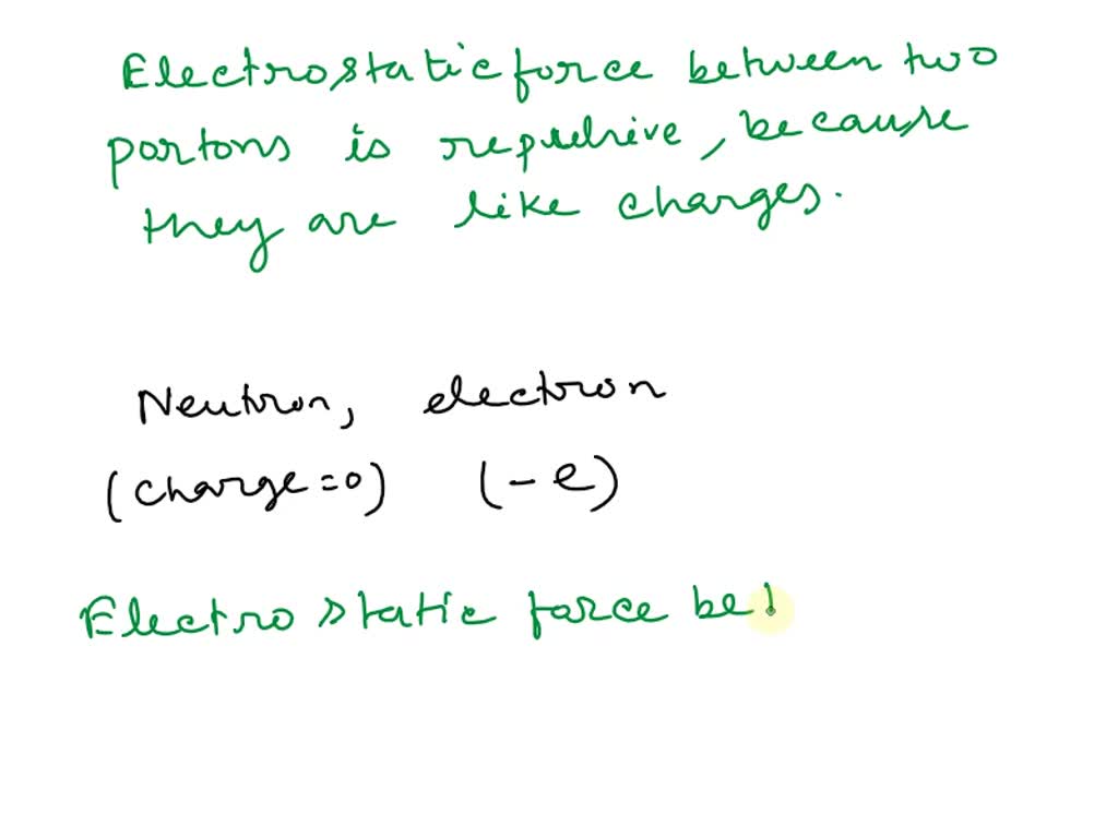 Solved Please Help Asap Identify How The Electrostatic Force Acts