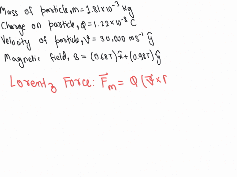 q32sp-a-particle-with-mass81-x-10kg-and-a-charge-of-122x10-8-c-has-at-a-given-instant-velocity-30000-what-are-the-magnitude-and-direction-of-the-particle-s-acceleration-produced-by-a-uniform-26377