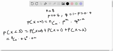 consider-a-binomial-random-variable-with-n-8-and-p-06-let-x-be-the-number-of-successes-in-the-sample-evaluate-the-probability-round-your-answer-to-three-decimal-places-px-3-37463