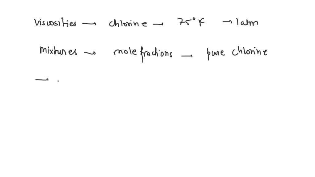 Viscosities of chlorineair mixtures at low density. Predict the