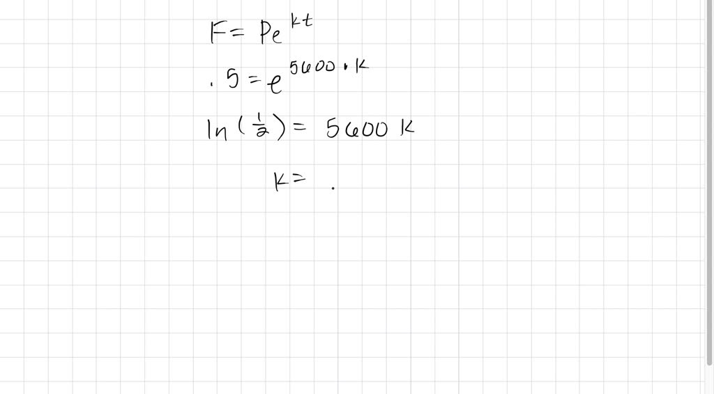 SOLVED The Half life Of Carbon 14 Is 5600 Years If A Piece Of solved-the-half-life-of-carbon-14-is-5600-years-if-a-piece-of