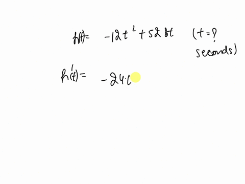 a-projectile-is-thrown-upward-so-that-its-distance-above-the-ground-after-t-seconds-is-h-12t2528t-after-how-many-seconds-does-it-reach-its-maximum-height-42305