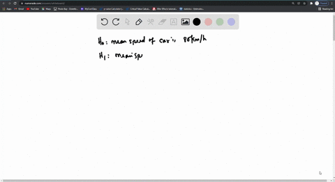 for-each-of-the-following-situation-write-the-null-hypothesis-h0-and-the-alternative-hypothesis-h1in-both-sentence-and-symbolic-form-a-simple-random-sample-of-50-recorded-speeds-in-kmh-is-ob-82419