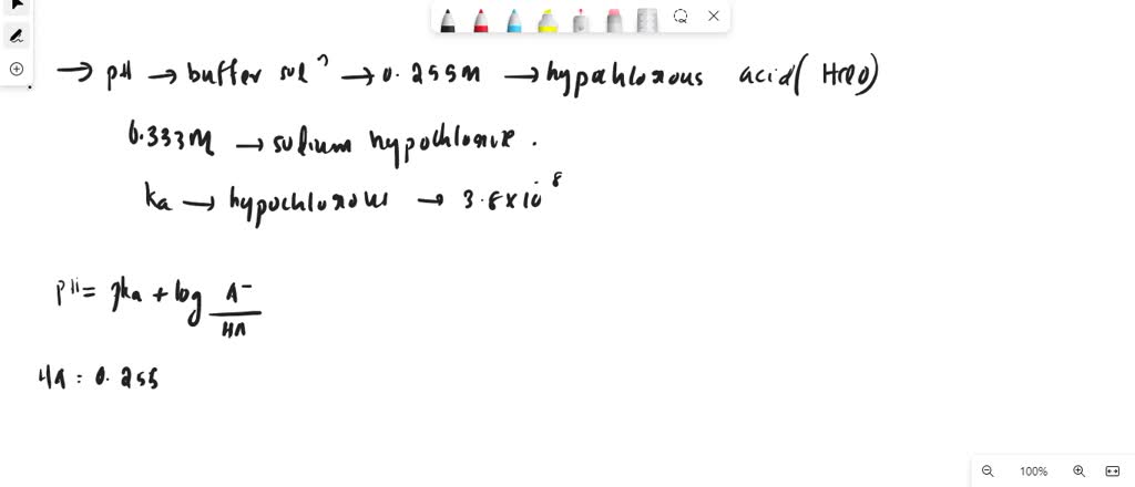 SOLVED: What is the pH of a buffer solution that is 0.255 M in