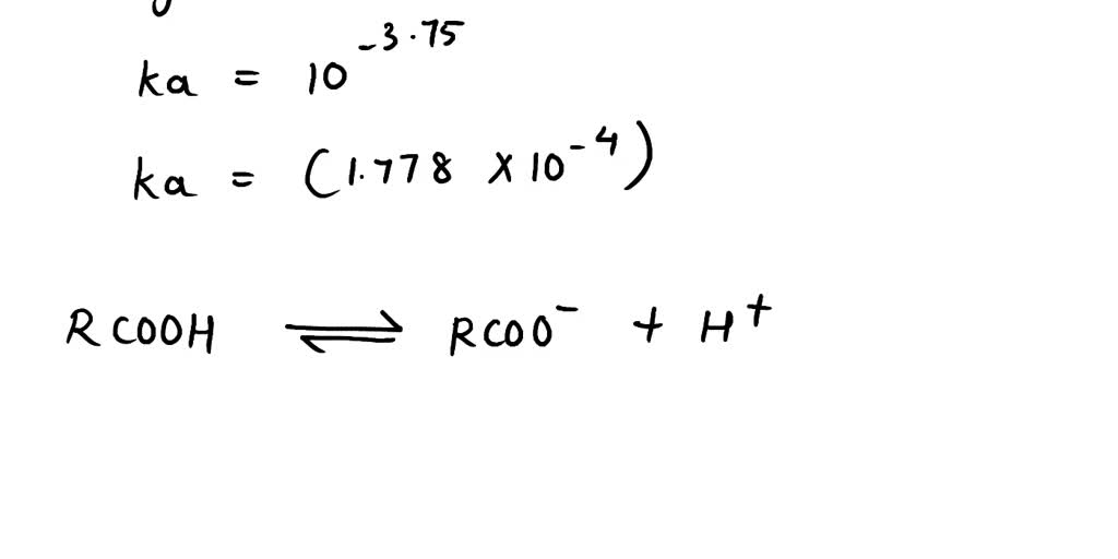 SOLVED: Carboxylic acids are weak acids and dissociate in aqueous ...