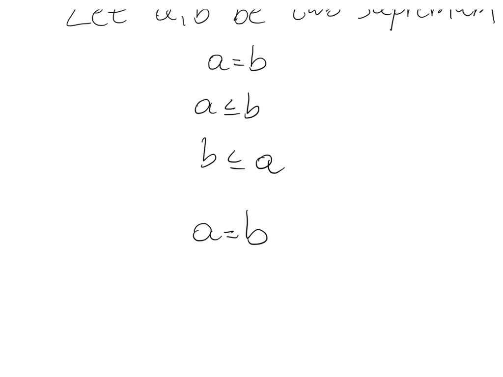 SOLVED Prove that the least upper bound and greatest lower bound for a