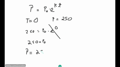 question-1-20-pts-apopulation-of-bacteria-initially-has-250-present-and-in-5-days-there-will-be-1600-bacteria-present-determine-the-exponential-growth-equation-for-this-population-will-use-q-33538