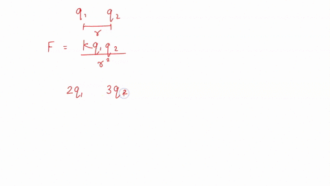 two-charges-are-separated-by-a-certain-distance-if-the-magnitude-of-one-charge-is-doubled-and-the-other-tripled-and-the-distance-between-them-halved-how-is-the-force-affected-27178