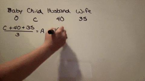 a-child-is-born-in-a-family-consisting-of-2-children-a-husband-and-a-wife-the-average-age-of-the-family-getsreduced-by-five-years-after-the-birth-of-the-child-age-of-husband-and-wife-are-40-87652
