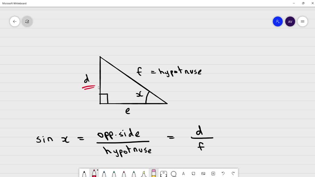 Solved A Right Triangle Has Side Lengths D E And F As Shown Below Use These Lengths To Find 6548