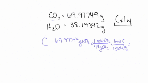 in-a-combustion-analysis-experiment-an-unknown-hydrocarbon-produced-6997749-g-of-carbon-dioxide-and-3819392-g-of-water-assume-all-of-the-carbon-present-in-the-initial-sample-ends-up-in-the-c-68027
