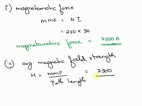 b3-a-given-the-magnetic-circuit-below-30a-250-turns-cross-sectional-area-a5cm-mean-path-length-p10cm-figb3a-idetermine-the-magnetomotive-forcemmfproduced-by-the-coil-3-marks-ii-calculate-the-55311