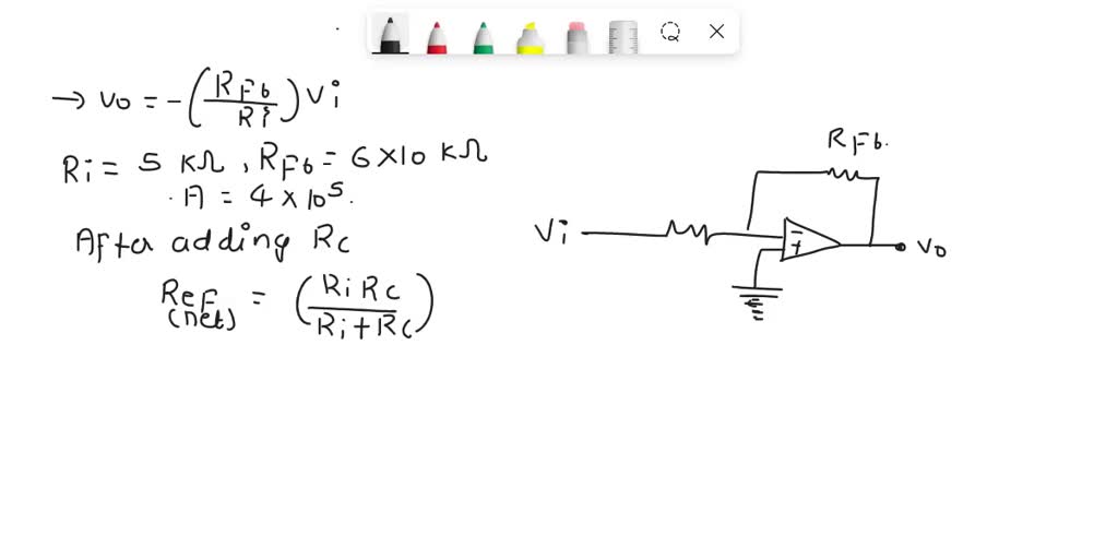 SOLVED: Figure P2.25 shows an op amp that is ideal except for having a ...