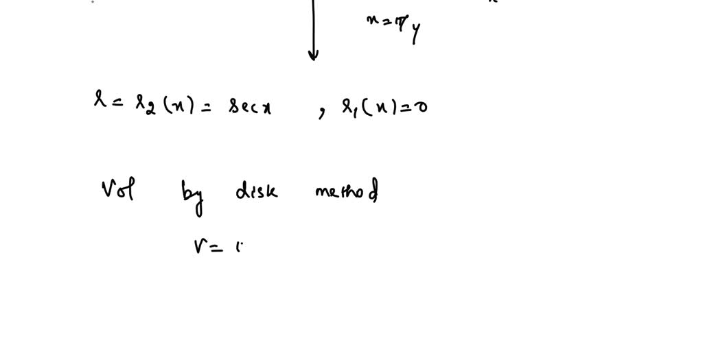 SOLVED: Calculate the volume of the solid obtained by rotating the ...