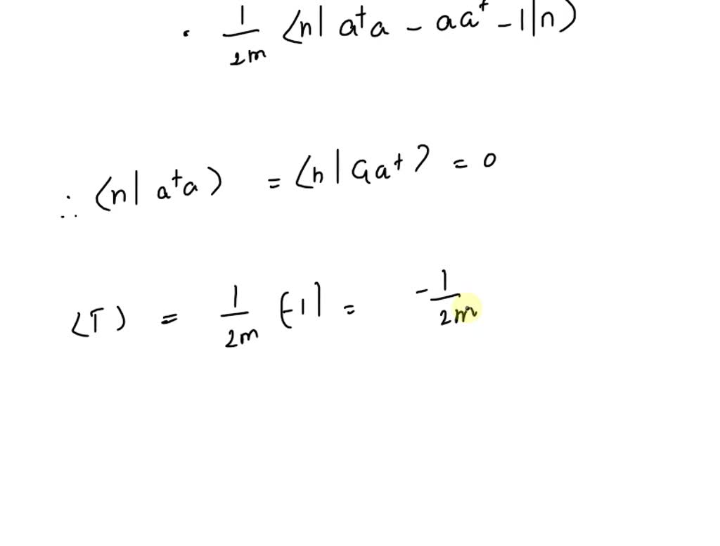 SOLVED Question 8 Total12 Show that in the nth eigenstate of the