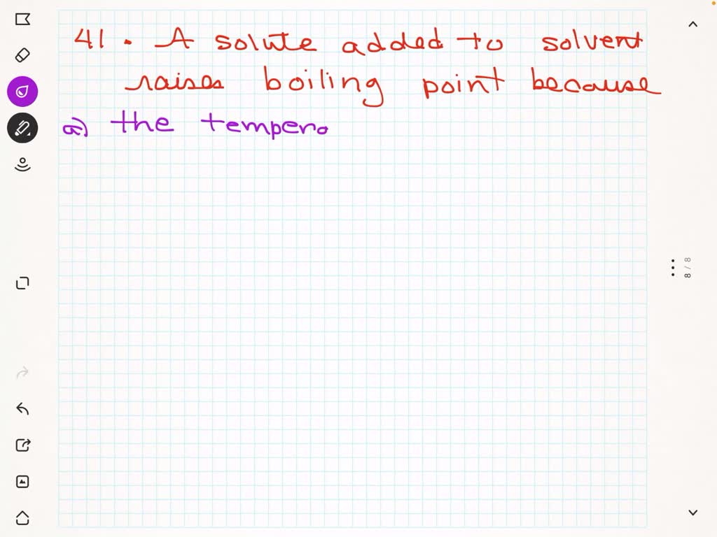 SOLVED When a nonvolatile solute is added to a volatile solvent, the