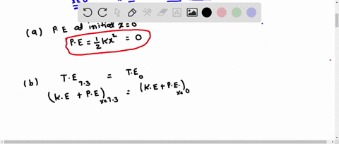 a-horizontal-spring-with-force-constant-k-890-nm-is-attached-to-a-wall-on-one-end-the-other-end-of-the-spring-is-attached-to-a-190-kg-object-that-rests-upon-a-frictionless-floor-as-shown-bel-64636