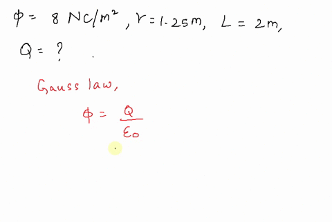 the-electric-flux-through-a-closed-cylinder-of-length-2m-and-radius-125m-is-80ncm2-what-is-the-net-charge-enclosed-in-the-cylinder-66242