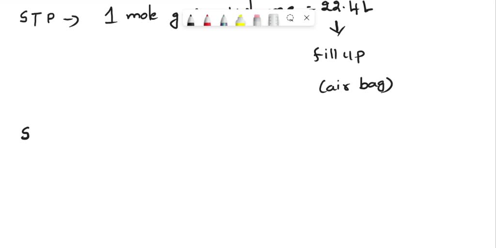 SOLVED Using the ideal gas law, explain how an airbag deploys during a