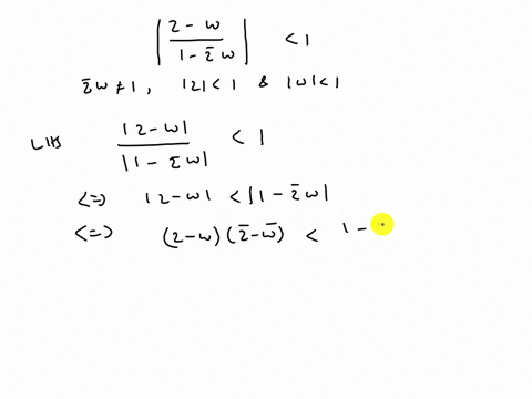 let-zw-be-two-complex-numbers-such-that-zw-1-prove-tha-2-w-1-zu-for-zvk-1-and-wl-1-also-show-that-57409