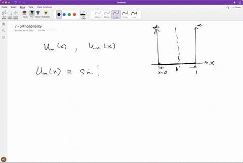 if-um-and-un-are-the-wavefunctions-corresponding-to-two-energy-states-of-a-particle-confined-to-a-one-dimensional-box-with-infinite-sides-show-that