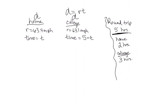 lydia-drove-home-from-college-traveling-an-average-speed-of-634-mph-and-drove-back-to-the-college-the-following-week-at-an-average-speed-of-631-mph-if-the-total-round-trip-took-5-hours-how-much-time-d