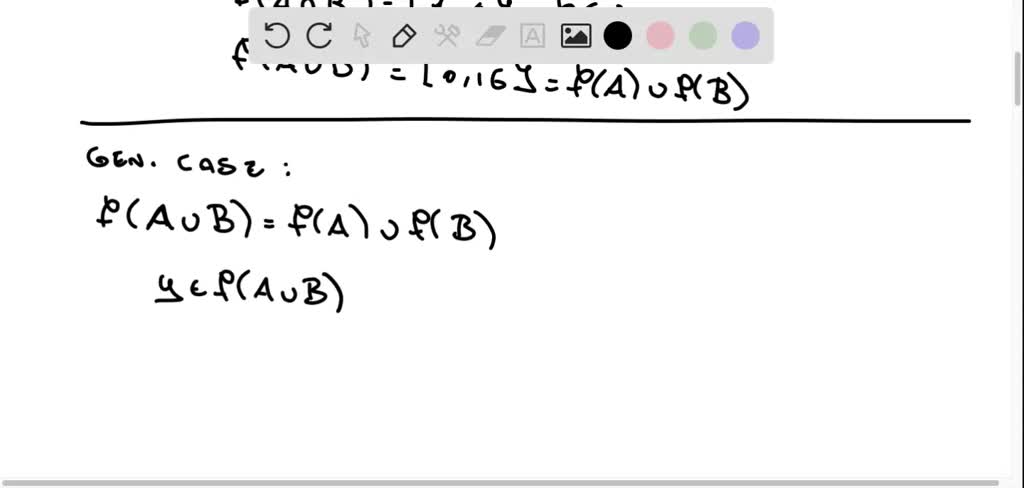 SOLVED: Exercise 1.2.6. Given A Function F And A Subset A Of Its Domain ...