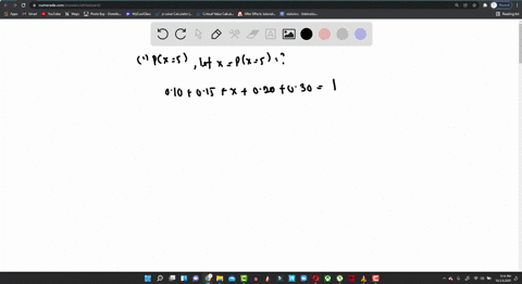 a-discrete-random-variable-1-can-assume-five-possible-values-235810-its-probability-dis-tribution-is-shown-here-px-010-015-2-3-5-8-10-020-030-a-what-is-px-52-1pt-b-what-is-the-probability-th-19382