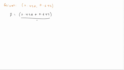a-confidence-interval-was-used-to-estimate-the-proportion-of-statistics-students-that-are-female-a-random-sample-of-72-statistics-students-generated-the-following-90-confidence-interval-0438-64135