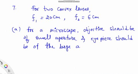 you-have-2-convex-lens-fj-20-cm-and-f-6-cm-and-you-want-to-build-a-microscope-a-which-lens-should-be-the-objective-which-should-be-the-eyepiece-objective-has-a-focal-length-of-6-cm-so-the-ey-33898