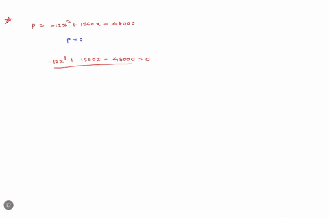 the-profit-for-a-product-is-given-by-px-12x-squared-2-1560x-48000-where-x-is-the-number-of-units-produced-and-sold-how-many-units-give-break-even-that-is-give-zero-profit-for-this-product-81953