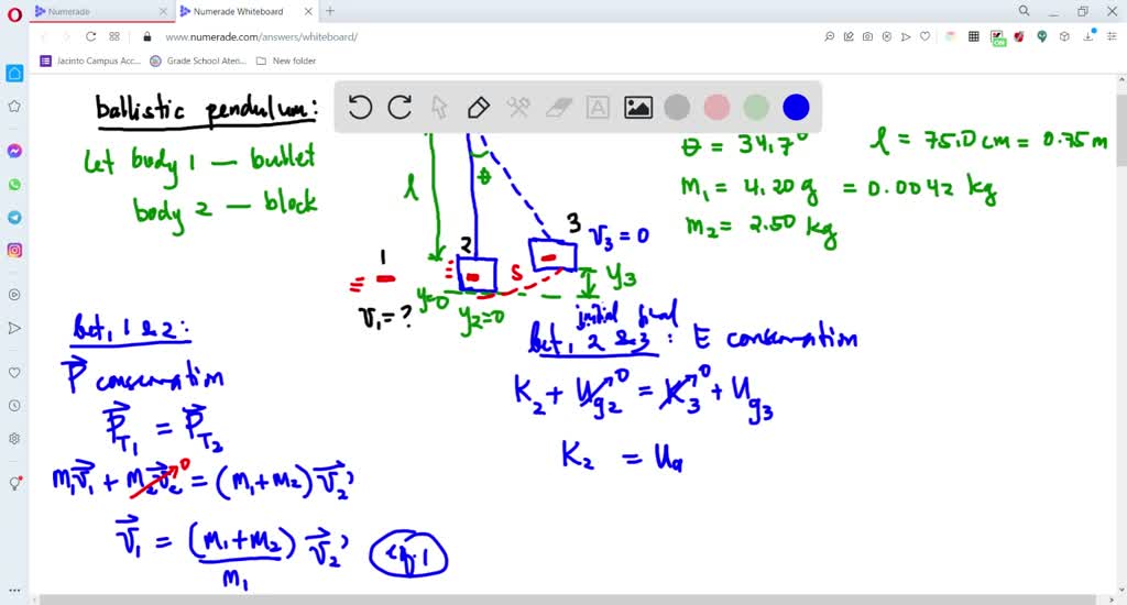 Bullet Pendulum Problem SOLVED: A forensic expert needed to find the velocity of a bullet fired ...