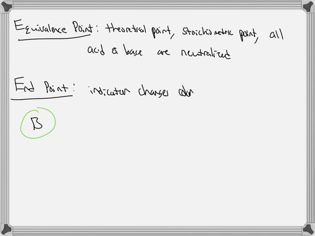 SOLVED QUESTION 2 What is the difference between an equivalence point