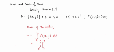 find-the-mass-and-center-of-mass-of-the-lamina-that-occupies-the-region-d-and-has-the-given-density-function-p_-d-xy-0-x-s-a-0-y-b-px-y-7cxy-24308