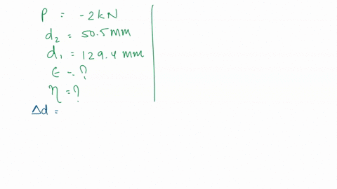 a-cylindirical-rock-core-with-50-mm-diameter-and-130-mm-length-was-subjected-to-compressive-load-of-2-kn-which-is-lower-than-elastic-limit-after-the-compressive-load-was-applied-the-final-di-30141