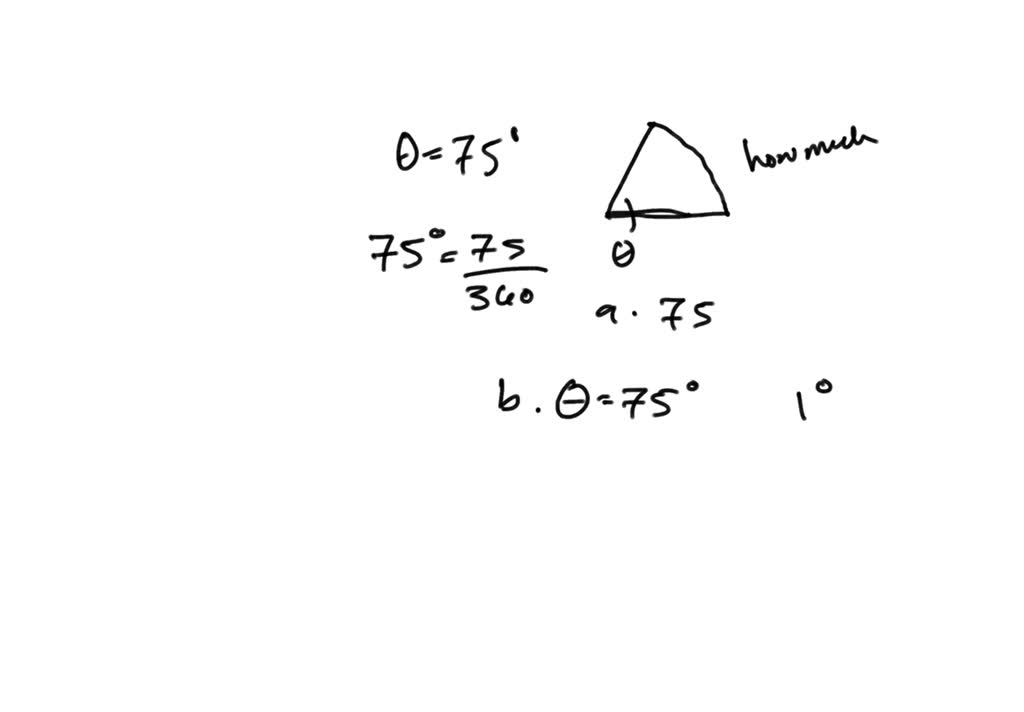 SOLVED: An angle subtending an arc that is 1/360th of the circumference ...