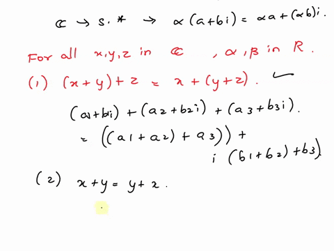 5-let-c-denote-the-set-of-all-complex-numbers-define-addition-on-c-by-a-bi-c-di-a-c-b-di-and-scalar-multiplication-by-aa-bi-aa-abi-for-any-real-number-show-that-c-is-vector-space-with-these-89036