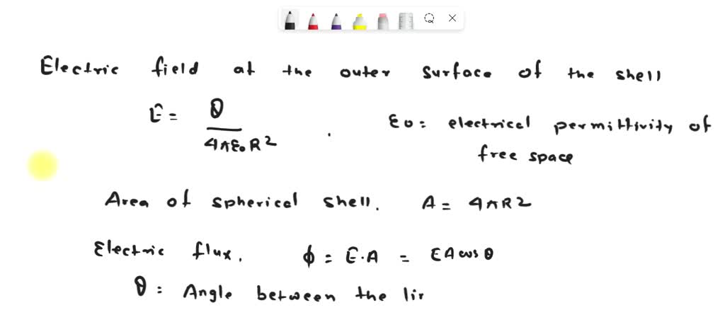 SOLVED Charge Q Is Distributed Uniformly Throughout A Spherical Insulating Shell The Net Flux